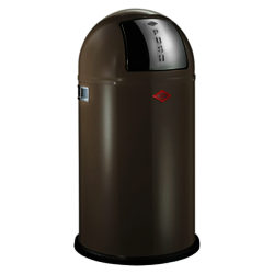 Wesco Pushboy Bin, 50L Warm  Grey